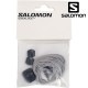  SALOMON å졼å 21å [L47379400 SS25] QUICKLACE KIT Quicklaceѥ塼졼 򴹥ѡ 塼ʪ Silver/Black/Black ڥ᡼ 谷Ź