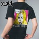 å X-girl ݥåץե 硼ȥ꡼T [105252011037 SU25] POP FACE S/S TEE ǥ ȥåץ Ⱦµ xgirl BLACK ֥å  ڥ᡼ 谷Ź