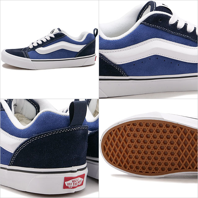 ̵ۥХ VANS  ˡ ˥塼 [VN0009QCNWD SS24] Knu Skool   NAVY/TRUE-WHITE