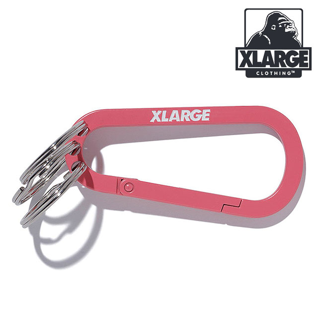 エクストララージ XLARGE スタンダードロゴ キーリングカラビナ