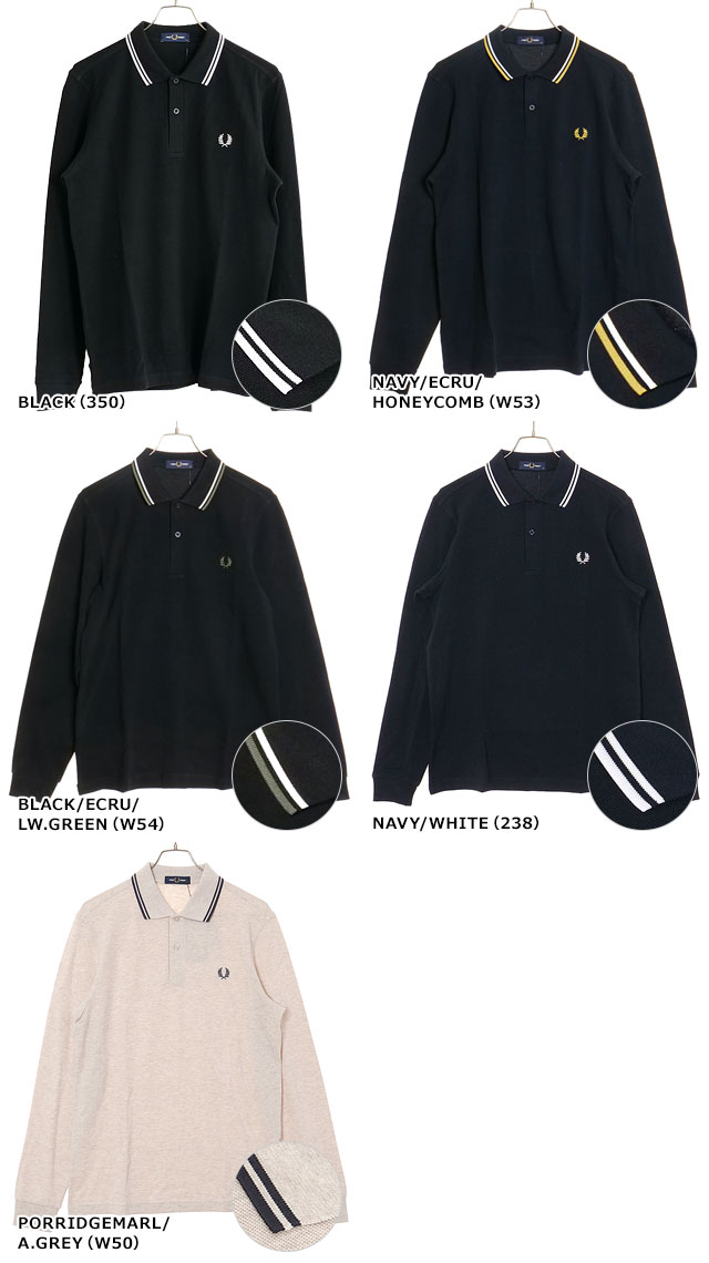 フレッドペリー FRED PERRY ロングスリーブ ツイン ティップド