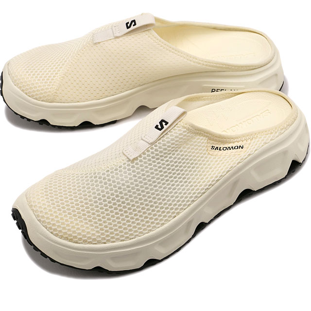  SALOMON ꥫХ꡼塼 å 饤 6.0  [L47740900 SS25] REELAX SLIDE 6.0 W ǥ  å ߥ塼  եݡ VANILLA-ICE/VANILLA-ICE/BLACK 谷Ź