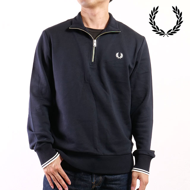 フレッドペリー FRED PERRY ハーフジップ スウェットシャツ [M3574-608