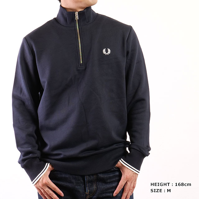 フレッドペリー FRED PERRY ハーフジップ スウェットシャツ [M3574-608