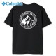 ӥ Columbia Хϥեå硼ȥ꡼T [PM0616-011 SS25]  ȥåץ Ⱦµ ХåץT ۼ®ǽ UVå Black/Back-Print ֥å ڥ᡼ 谷Ź