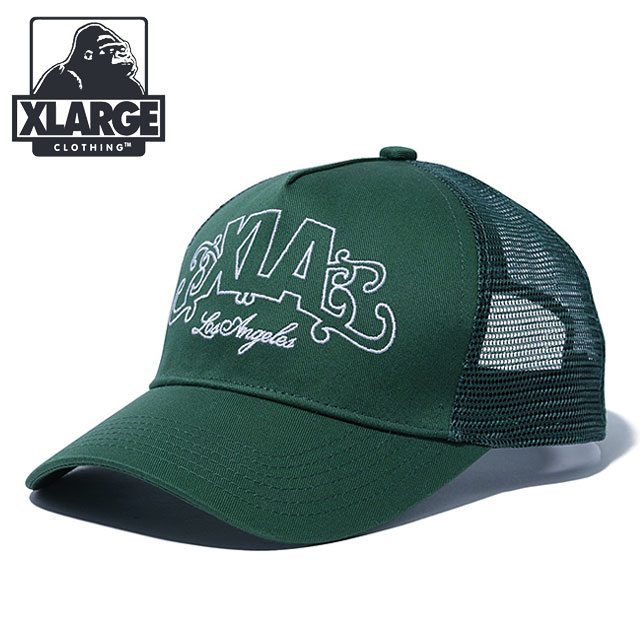 エクストララージ XLARGE XLA メッシュキャップ [101253051006 FW25] XLA MESH CAP メンズ・レディース 帽子 トラッカーキャップ GREEN 正規取扱店