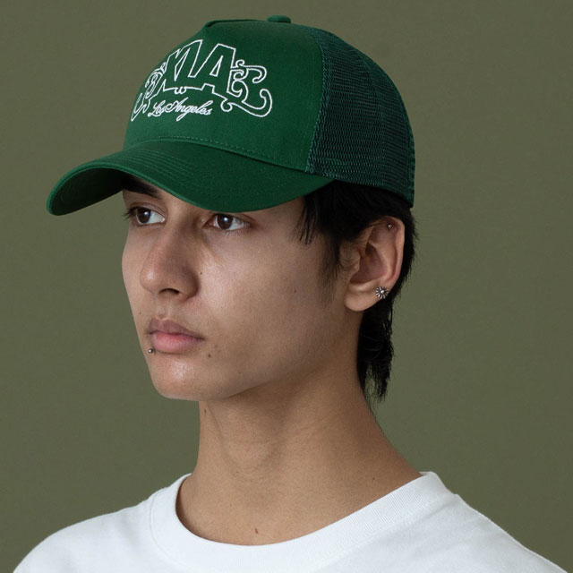 エクストララージ XLARGE XLA メッシュキャップ [101253051006 FW25] XLA MESH CAP メンズ・レディース 帽子 トラッカーキャップ GREEN 正規取扱店