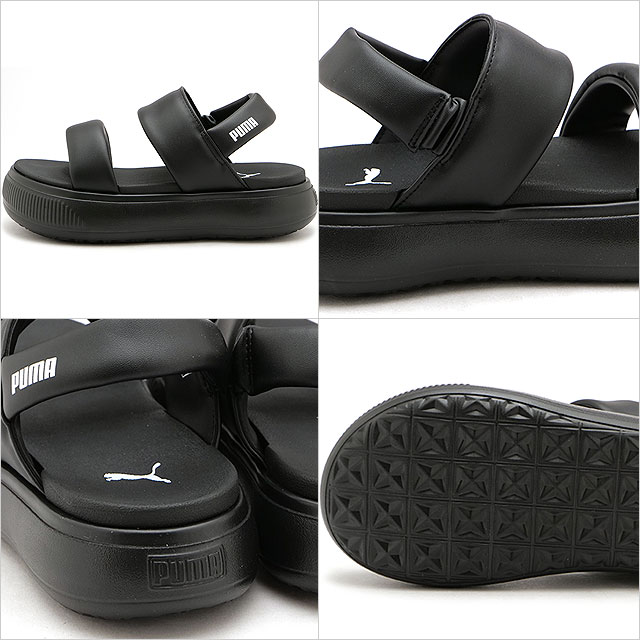 ̵ۥס PUMA ǥ ޥ ѥե   [399451-02 SS24] Mayu Puffy Sandals Wns ȥåץ  PUMA-Black/PUMA-Black/PUMA-White