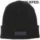 ߥ륯ե MILKFED. Сѥå˥åȥå [103253051003 FW25] RUBBER PATCH KNIT CAP ǥ ˹ ˥å˹ ӡˡ ե꡼ BLACK ڥ᡼ 谷Ź