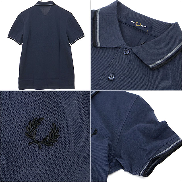 フレッドペリー FRED PERRY ポロシャツ メンズ ツインティップド 