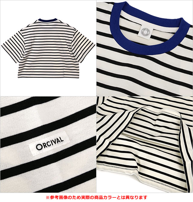 オーシバル ORCIVAL ワイド クルーネック ショートスリーブプル