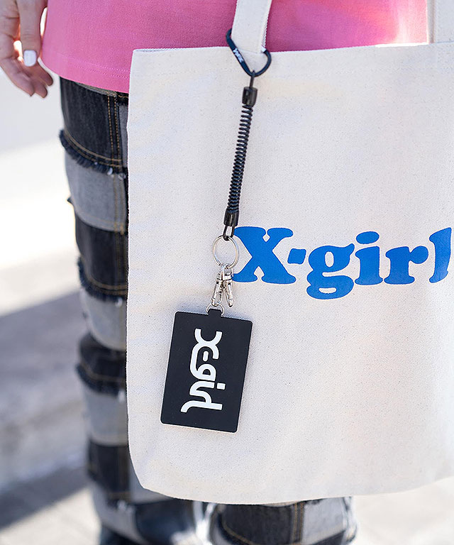 エックスガール X-girl ミルズロゴ ラバーパスケース [105225054007
