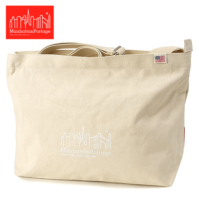 バッカン・タックルバッグ Manhattan Portage  Clearview Shoulder Bag Canvas  M  Beige(2200) マンハッタンポーテージ Manhattan Portage クリアビュー ショルダー