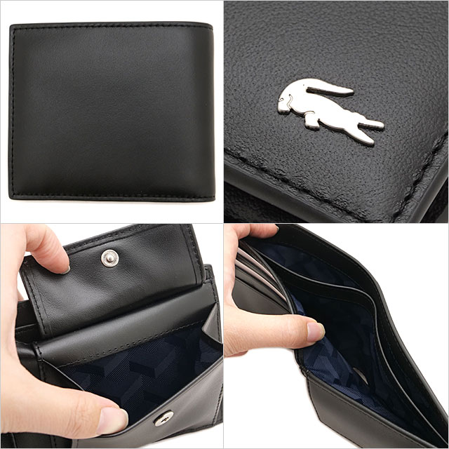 ラコステ LACOSTE 2つ折り財布 [NH1112FG-000 FW26] メンズ レザー
