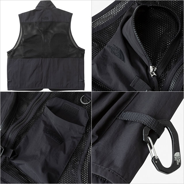 ̵ۥΡե THE NORTH FACE  桼ƥƥå٥ [NP22431-K SS24] Utility Mesh Vest TNF ȥ٥  ȥɥ 7ݥåդ ֥å