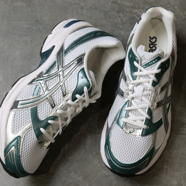 å ݡĥ ASICS SportStyle ˡ 1130 [1201A256.121 FW24] GEL-1130   ˥󥰥塼 ȥɥ WHITE/DARK-NEPTUNE