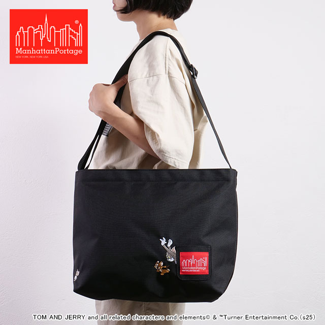 ޥϥåݡơ Manhattan Portage ꥢӥ塼Хå Хåݥå ȥȥ꡼ 85ǯ [MP1482BPTJ85TH SS25] CLEARVIEW SHOULDER BAG BACK POCKET TOM AND JERRY 85TH  Хå Black 谷Ź