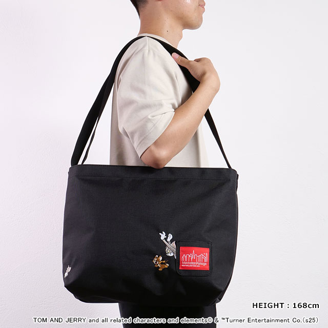 ޥϥåݡơ Manhattan Portage ꥢӥ塼Хå Хåݥå ȥȥ꡼ 85ǯ [MP1482BPTJ85TH SS25] CLEARVIEW SHOULDER BAG BACK POCKET TOM AND JERRY 85TH  Хå Black 谷Ź