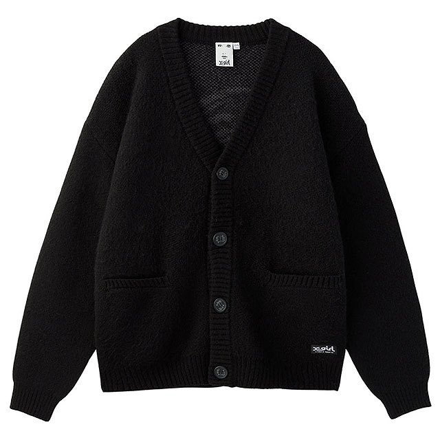 エックスガール X-girl フェイス ジャガードニットカーディガン