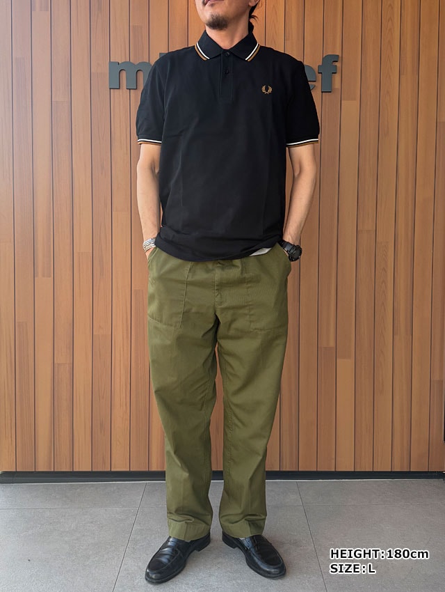 フレッドペリー FRED PERRY ポロシャツ メンズ ツインティップド
