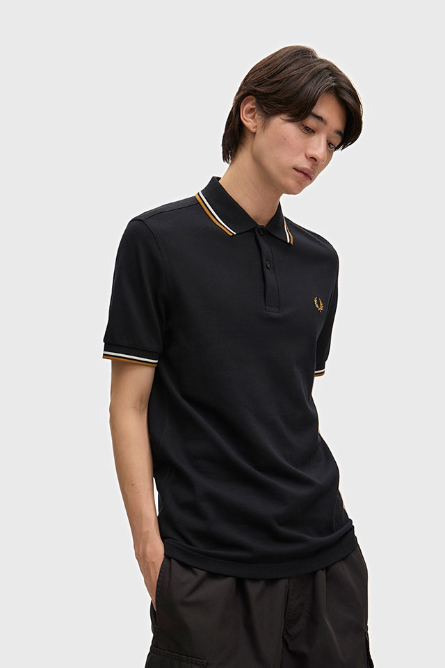 フレッドペリー FRED PERRY ポロシャツ メンズ ツインティップド