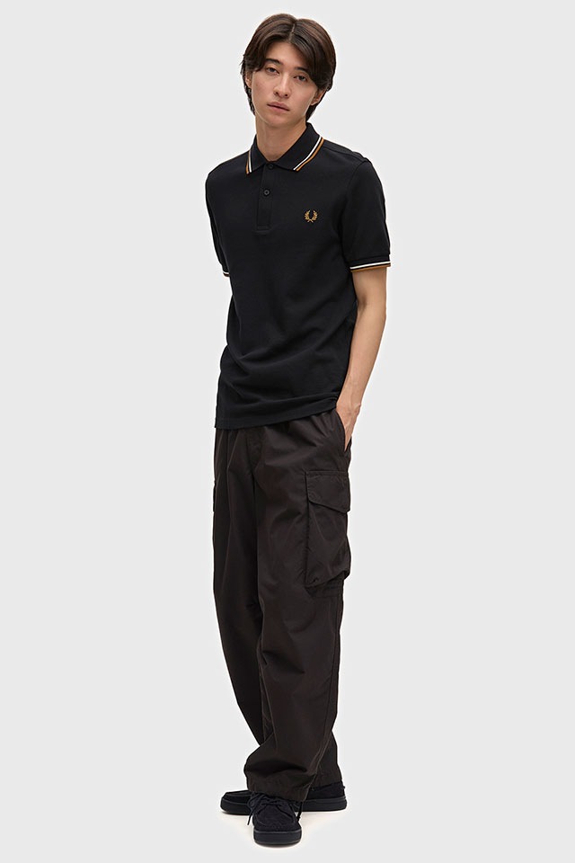 フレッドペリー FRED PERRY ポロシャツ メンズ ツインティップド