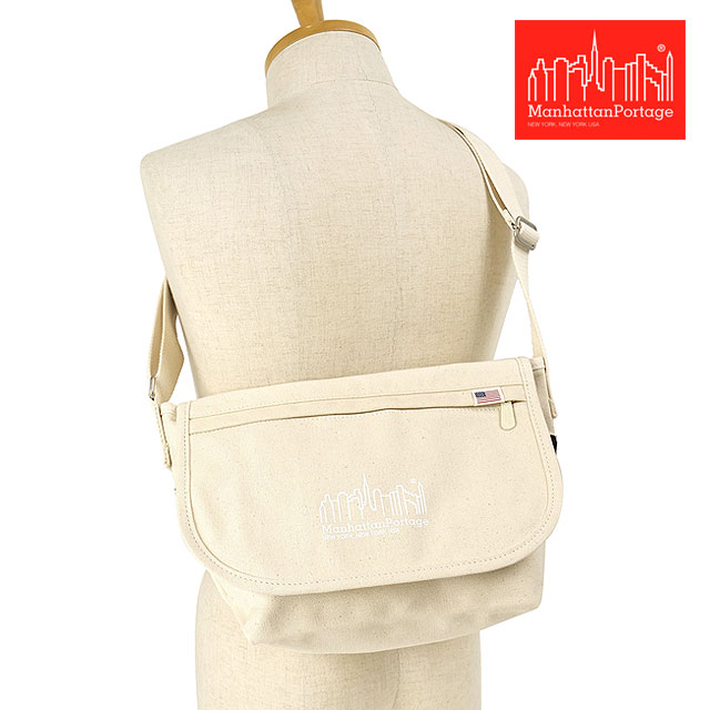ޥϥåݡơ Manhattan Portage 奢å󥸥㡼Хå JR եåץåѡݥå Х饤24 [MP1605JRFZPCVL24 FW24] Casual Messenger Bag JR FZP Canvas Lite 24 󥺡ǥ  Хå Фᤫ Natural