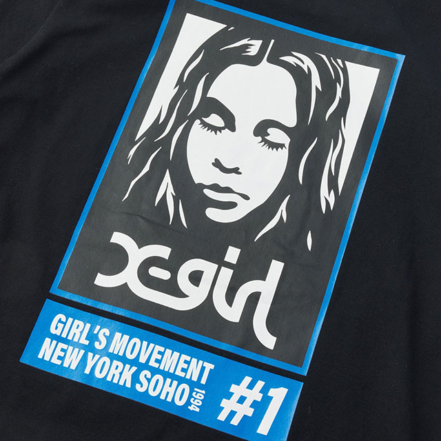 エックスガール X-girl レディース ミルズロゴ Tシャツ [105263011018 エックスガール X-girl レディース ミルズロゴ Tシャツ [105263011018
