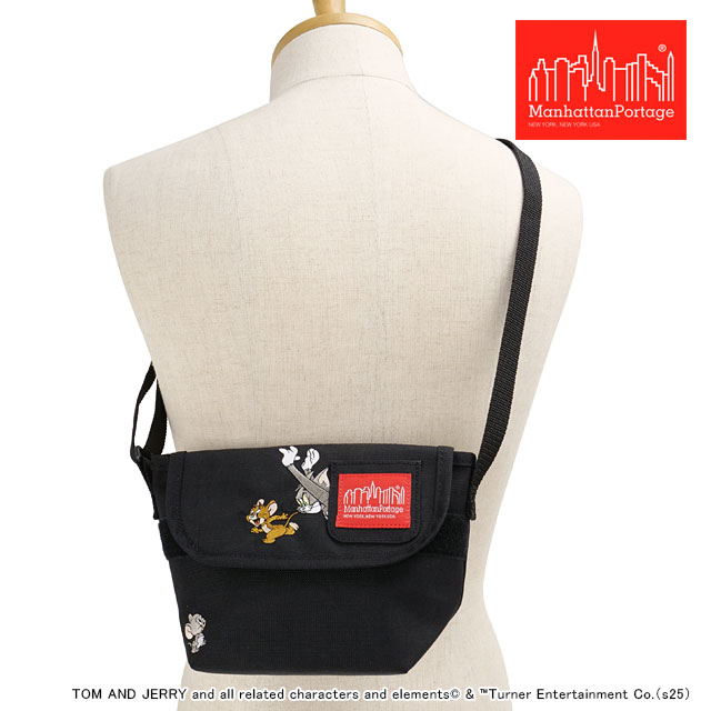 ޥϥåݡơ Manhattan Portage å󥸥㡼ХåXXXS եåץåѡݥå ȥȥ꡼ 85ǯ [MP1602FZPTJ85TH SS25] MESSENGER BAGXXXSFLAP ZIPPER POCKET TOM AND JERRY 85TH  Хå Black 谷Ź