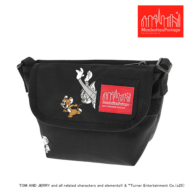 ޥϥåݡơ Manhattan Portage å󥸥㡼ХåXXXS եåץåѡݥå ȥȥ꡼ 85ǯ [MP1602FZPTJ85TH SS25] MESSENGER BAGXXXSFLAP ZIPPER POCKET TOM AND JERRY 85TH  Хå Black 谷Ź