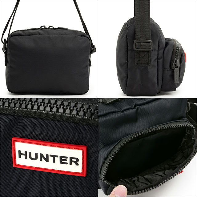 ショルダーバッグ・ポシェット HUNTER [UNISEX] Nylon Crossbody Black UBX3930KBMBLK ハンター HUNTER ナイロン クロスボディバッグ [UBX3930KBM SS25