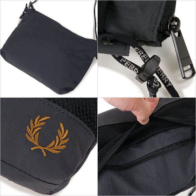 ★FRED PERRY★ Crinkle Nylon Mesh Sacoche Bag297 CFPU2417287 2_000000035328.jpg?1708070935