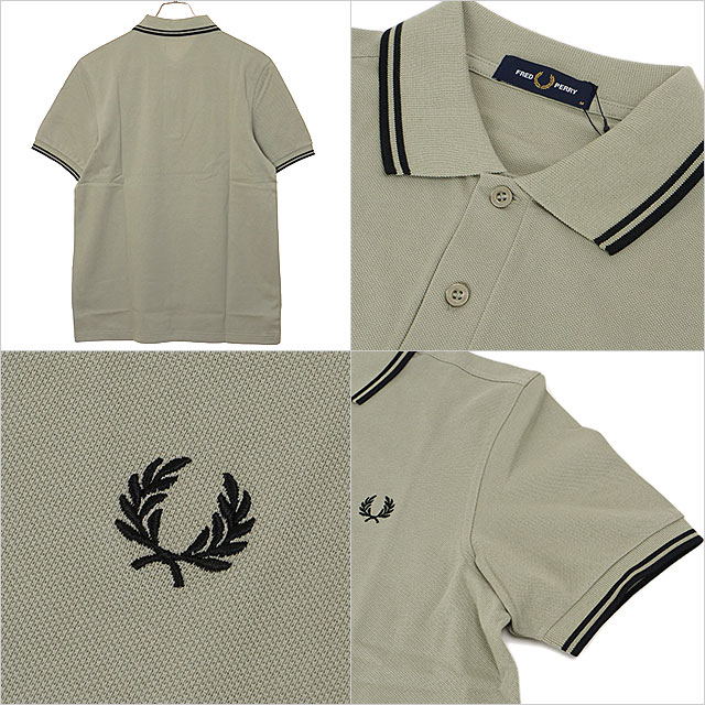 フレッドペリー　FREDPERRY　Lサイズ　グレー　M3600　ポロシャツ フレッドペリー FRED PERRY 【日本正規品】◎新色追加◎ The Twin