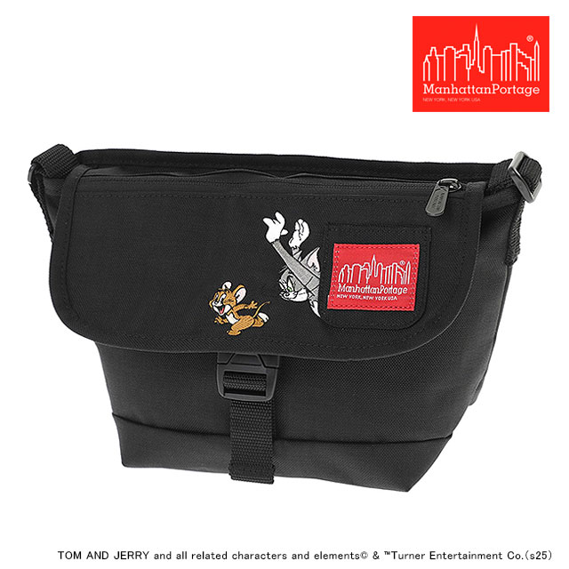 ޥϥåݡơ Manhattan Portage ʥå󥸥㡼ХåXXS եåץåѡݥå ȥȥ꡼ 85ǯ [MP1603FZPTJ85TH] NYLON MESSENGER BAGXXSFLAP ZIPPER POCKET TOM AND JERRY 85TH   Black 谷Ź