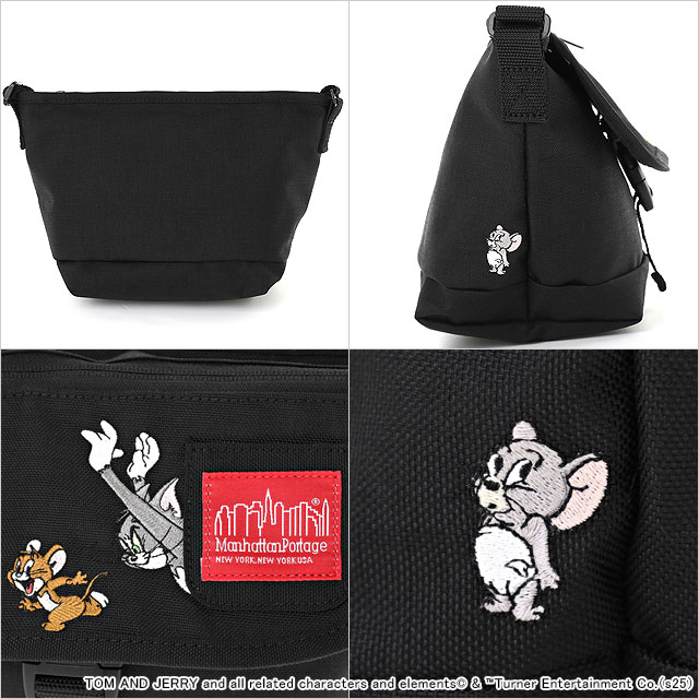 ޥϥåݡơ Manhattan Portage ʥå󥸥㡼ХåXXS եåץåѡݥå ȥȥ꡼ 85ǯ [MP1603FZPTJ85TH] NYLON MESSENGER BAGXXSFLAP ZIPPER POCKET TOM AND JERRY 85TH   Black 谷Ź