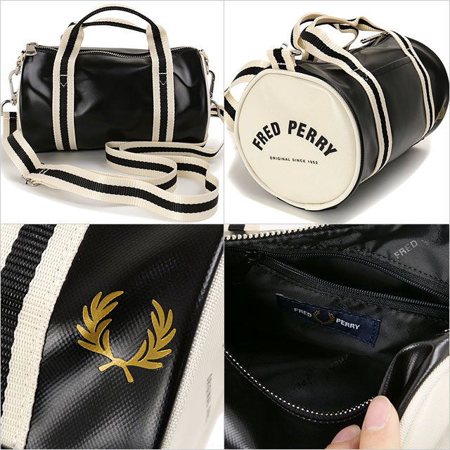 フレッドペリー FRED PERRY クラシックミニバレルバッグ [L9256-D57