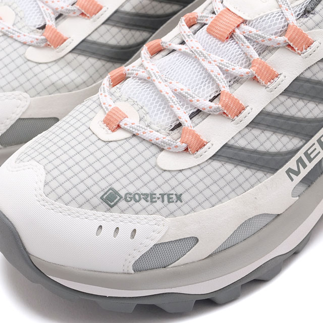 30OFFSALEۥ MERRELL ȥå󥰥塼 ⥢ ԡ2 ƥå [J038514] W MOAB SPEED 2 GORE-TEX ǥ  ˡ ɿ ȥɥ WHITE/SOFT-CORAL 谷Źts