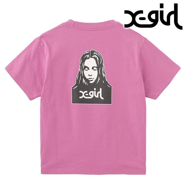 エックスガール X-girl フェイス ショートスリーブTシャツ