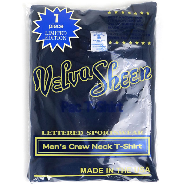 SALEۥ٥Х VELVA SHEEN 1ѥå 硼ȥ꡼ 롼ͥå T [162319 SS25] 1PAC S/S C/N TEEMADE IN USA  ꥫ ȥåץ ̵Tee NAVY ڥ᡼ 谷Źts