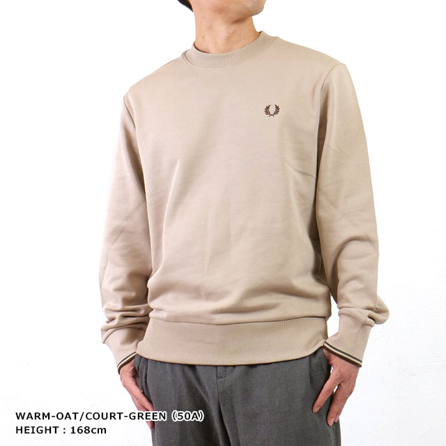 フレッドペリー FRED PERRY クルーネック スウェットシャツ [M7535 
