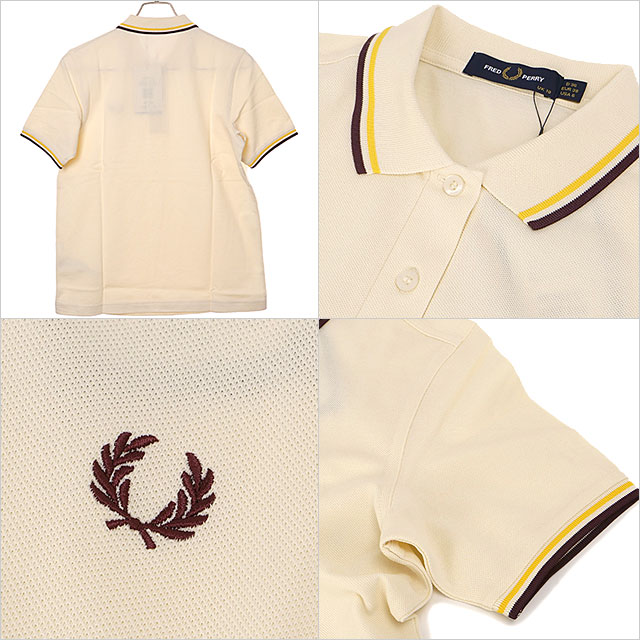 フレッドペリー FRED PERRY ポロシャツ レディース ツインティップド