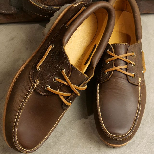 ティンバーランドTimberland ダークブラウン 3eye 定番】スリーアイ(3eye) クラシックラグ メンズ ｜【Timberland