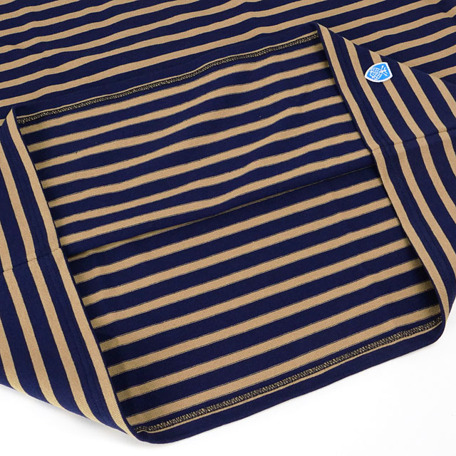 オーシバル ORCIVAL クルーネック ロングスリーブプルオーバー [#B473 FW25] CREW NECK L/S P.O. メンズ トップス カットソー 長袖Tシャツ ボーダー SUBMARINE/WAPITI 正規取扱店