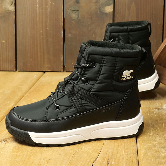 ソレル SOREL ブーツ ウィットニー3 ミッドウォータープルーフ [NL5282-010 FW25] W WHITNEY III MID WP レディース 靴 防水 スノーブーツ ウィンターブーツ Black/Sea-Salt 正規取扱店 ソレル SOREL ブーツ ウィットニー3 ミッドウォータープルーフ [NL5282