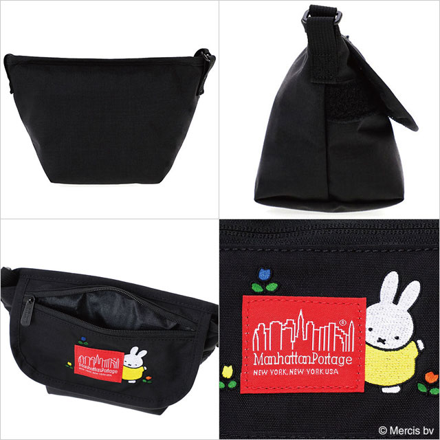 ̵ۥޥϥåݡơ Manhattan Portage 奢å󥸥㡼Хå ե å ߥåե [MP1602FZP500CDMIFFY SS24] Casual Messenger Bag For Kids miffy ˤλҡλ  Ҥɤ⥵ Хå Black