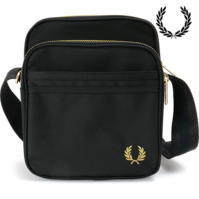 フレッドペリー FRED PERRY テクスチャードナイロンサイドバッグ