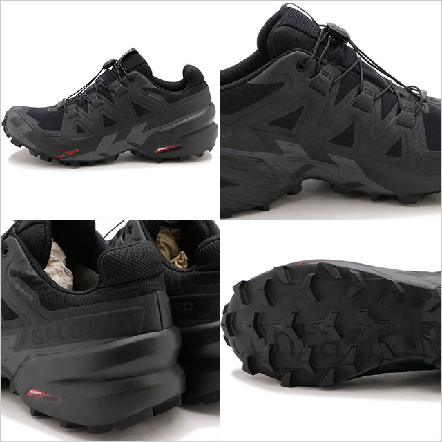  SALOMON  ȥ쥤˥󥰥塼 ƥå [L41738600 FW23] SPEEDCROSS 6 GTX  ˡ ɿ ȥɥ Black/Black/Phantom  ֥å