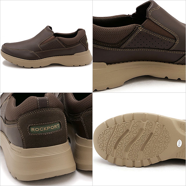 【SALE】ロックポート ROCKPORT PW6000 スリッポン [CJ1213 ] PW 6000 SLIP ON メンズ ビジネスシューズ ウォーキングシューズ 軽量 革靴 BROWN-LEA【ts】 正規取扱店