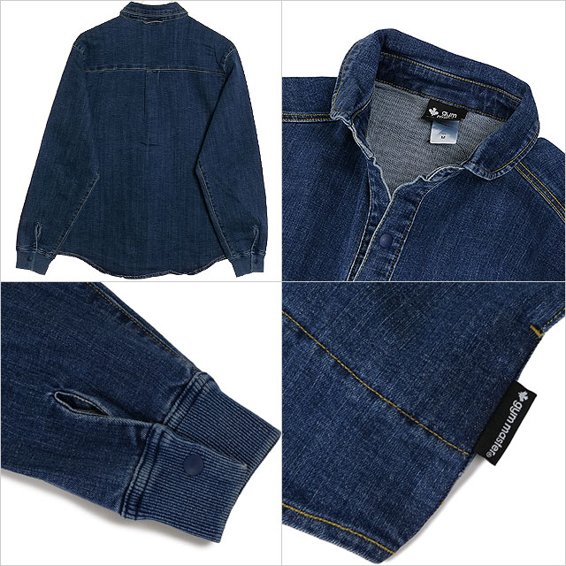 ジムマスター GYM MASTER メンズ 10oz ストレッチデニム シャツJKT
