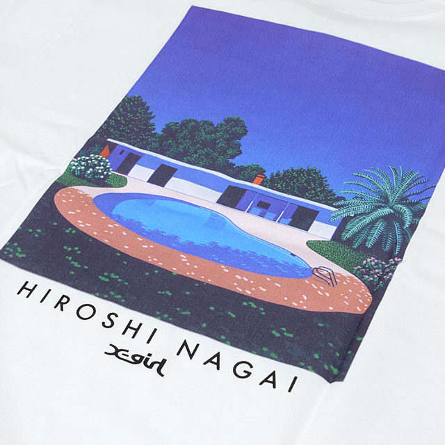 ̵ۥå X-girl ǥ ҥʥ  硼ȥ꡼T [105242011030 SU24] X-girl x HIROSHI NAGAI S/S TEE ȥåץ Ⱦµ WHITE ڥ᡼